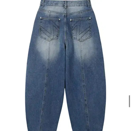 [BUNJANG] OurSeeZ Jet Curved Denim Pants - Light Blue Size 1 / (새상품) 아워시즈 제트 커브드 데님 팬츠 - 중청 1사이즈