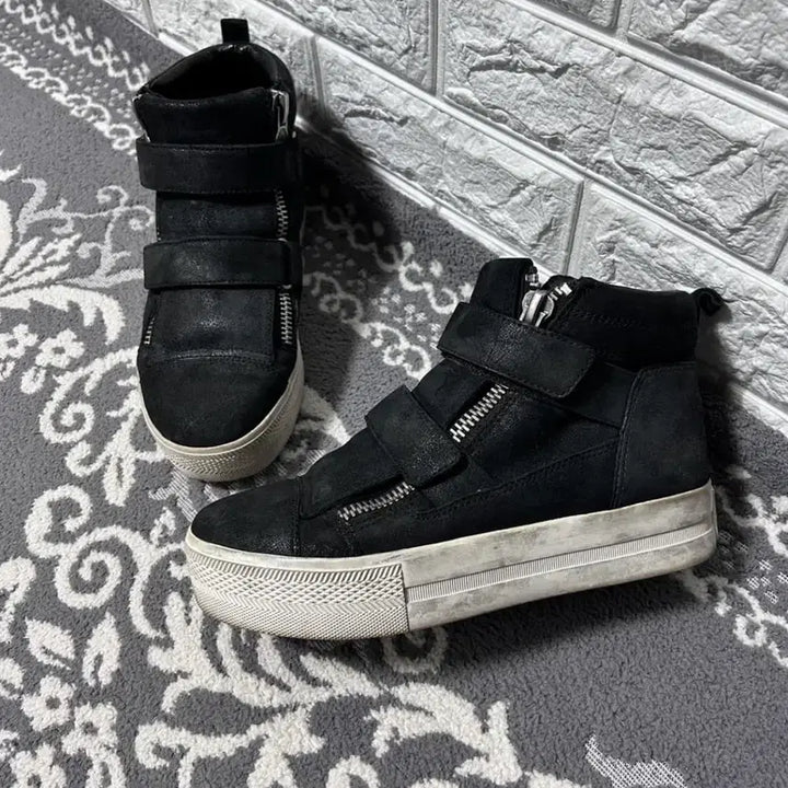 [SOLD OUT] Ash 아쉬 더블 짚 더블 버클 플랫폼 하이탑 스니커즈