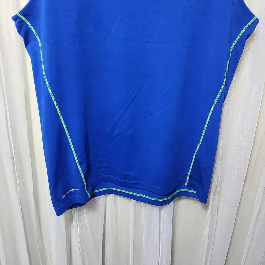 [BUNJANG] The North Face Blue Sleeveless T-Shirt / 노스페이스 블루 민소매 티셔츠