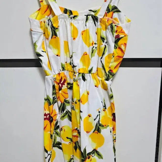 [BUNJANG] Vibrant Lemon Bustier Dress / 화사한 레몬 뷔스티에 원피스