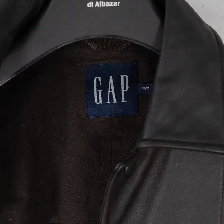 [BUNJANG] Old Gap Dark Brown Cowhide Leather Car Coat / 올드갭 다크 브라운 카코트