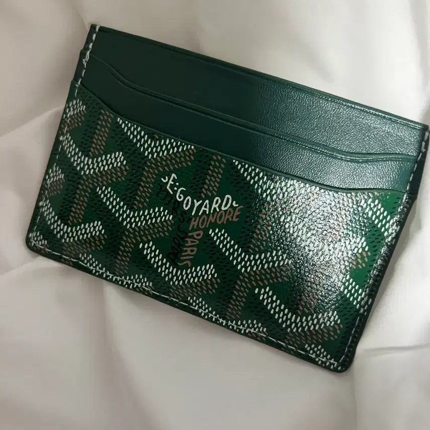 [BUNJANG] Goyard Card Holder Green / 고야드카드홀더 그린색상