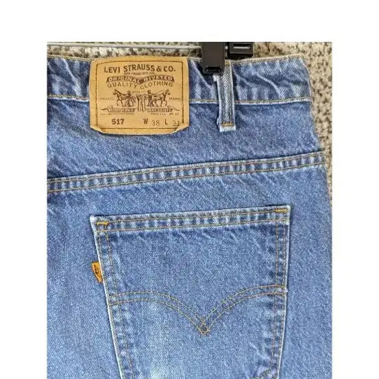 [SOLD OUT] 90s 빈티지 리바이스 517 오렌지탭 미판 부츠컷 데님팬츠 청바지