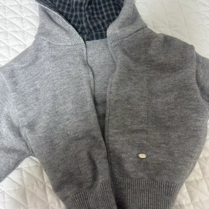 [BUNJANG] Ably Hooded Knit Cardigan / 에이블리 후드 니트 가디건 팔아요!!!
