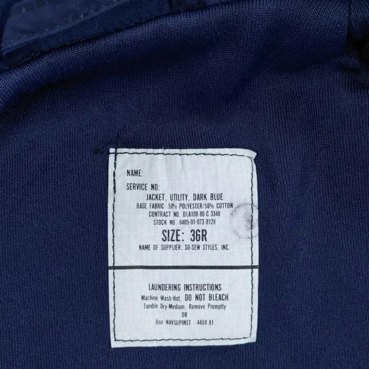 [BUNJANG] US Navy Utility Jacket 36-R / 80년대 미해군 유틸리티자켓 36-R