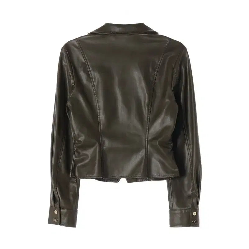[BUNJANG] ZARA Faux Leather Jacket (Women&