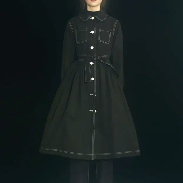 [BUNJANG] MINJUKIM Pleated Shirt Dress / 새상품 MINJUKIM 아카이브상품 (Off White)