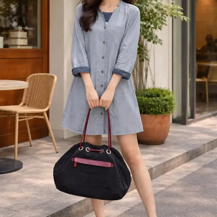 [BUNJANG] Denim Fabric One-Piece Dress / 데님 원단 원피스