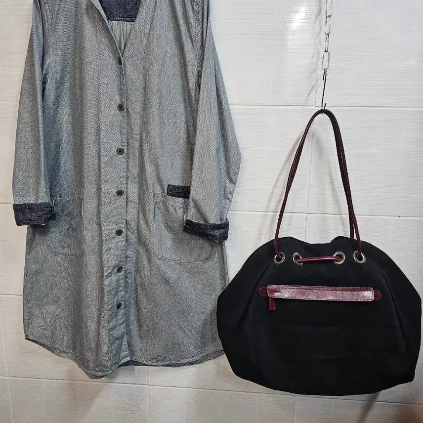 [BUNJANG] Denim Fabric One-Piece Dress / 데님 원단 원피스