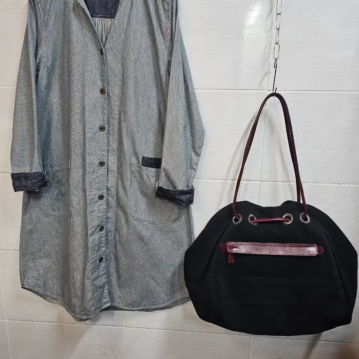 [BUNJANG] Denim Fabric One-Piece Dress / 데님 원단 원피스