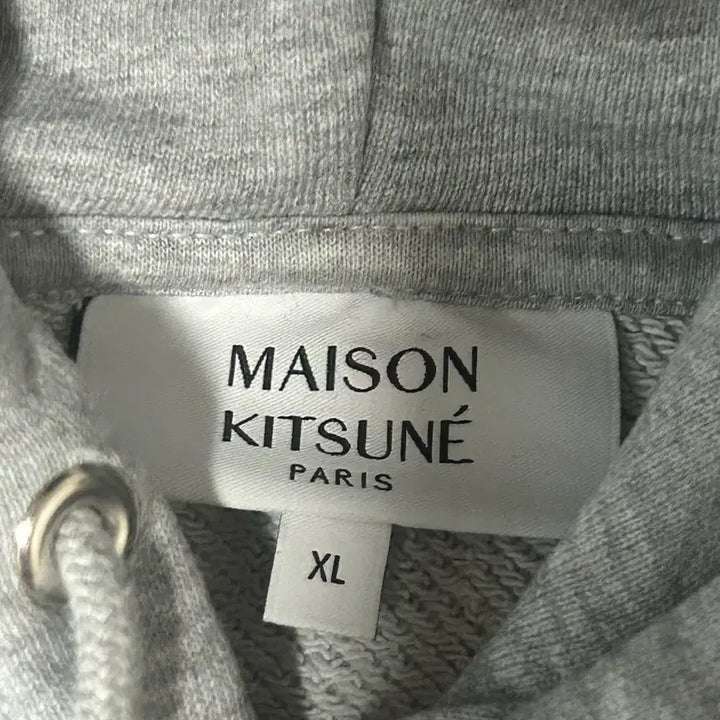 [BUNJANG] Maison Kitsune Gray Fox Patch Hoodie XL / 메종키츠네 그레이 폭스 패치 후드티 XL