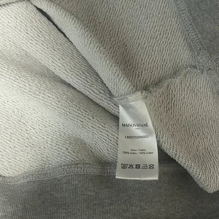 [BUNJANG] Maison Kitsune Gray Fox Patch Hoodie XL / 메종키츠네 그레이 폭스 패치 후드티 XL