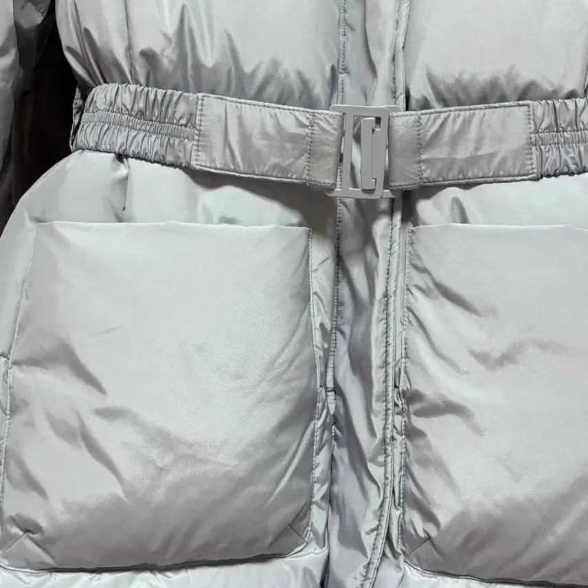 [BUNJANG] Sistina Duck Down Belted Short Padding Jacket / 새상품/시스티나 백화점 브랜드/오리털 하프기장 벨트숏패딩