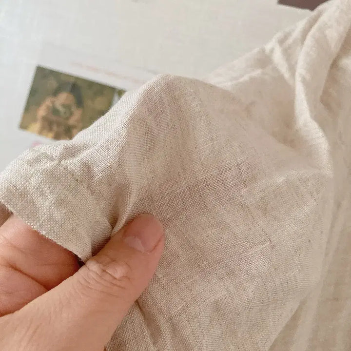 [BUNJANG] V-Neck Linen Dress / 브이넥 린넨원피스