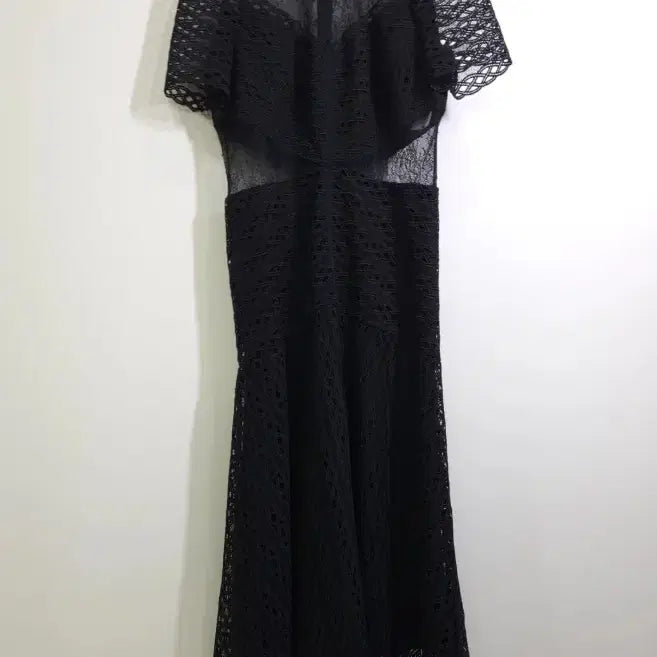 [BUNJANG] Sandro Black Lace Dress / 산드로 블랙 레이스 원피스 ~55