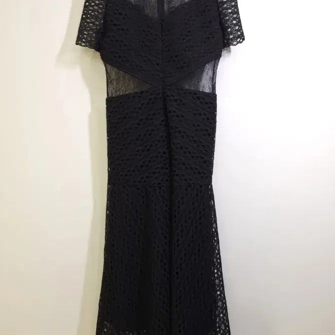 [BUNJANG] Sandro Black Lace Dress / 산드로 블랙 레이스 원피스 ~55