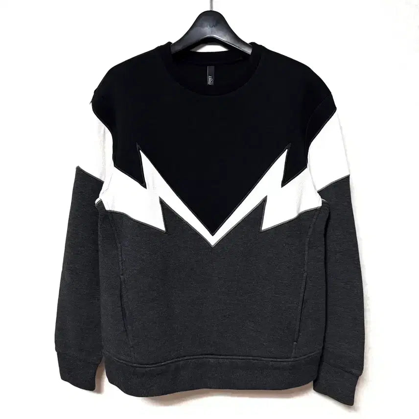 [BUNJANG] Neil Barrett Geometric Thunder Pattern Sweatshirt / [S,90](정품)닐바렛 맨투맨 지오메트리 썬더패턴