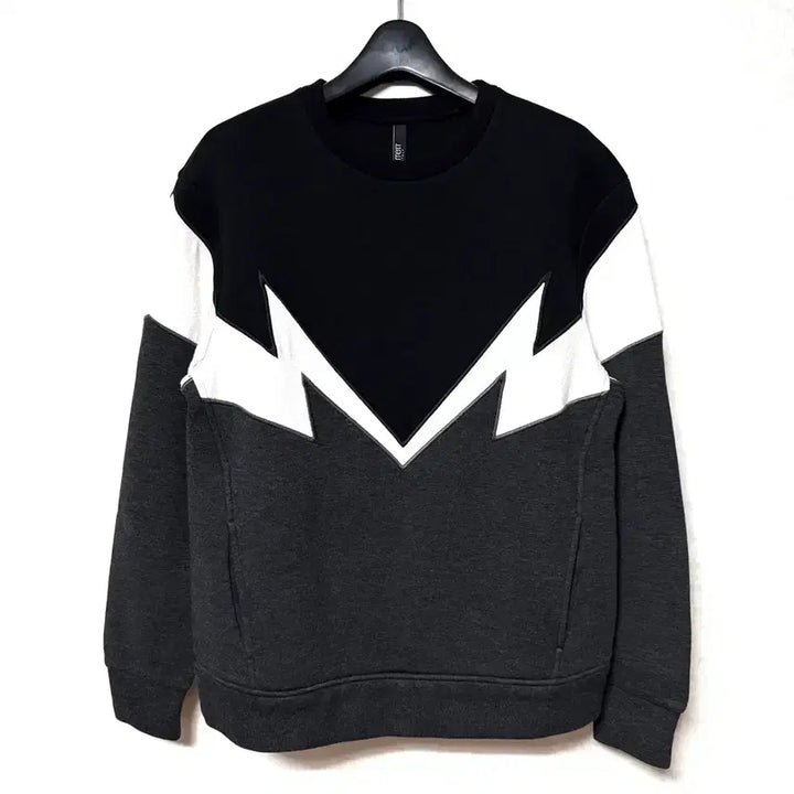 [BUNJANG] Neil Barrett Geometric Thunder Pattern Sweatshirt / [S,90](정품)닐바렛 맨투맨 지오메트리 썬더패턴