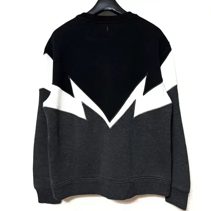 [BUNJANG] Neil Barrett Geometric Thunder Pattern Sweatshirt / [S,90](정품)닐바렛 맨투맨 지오메트리 썬더패턴