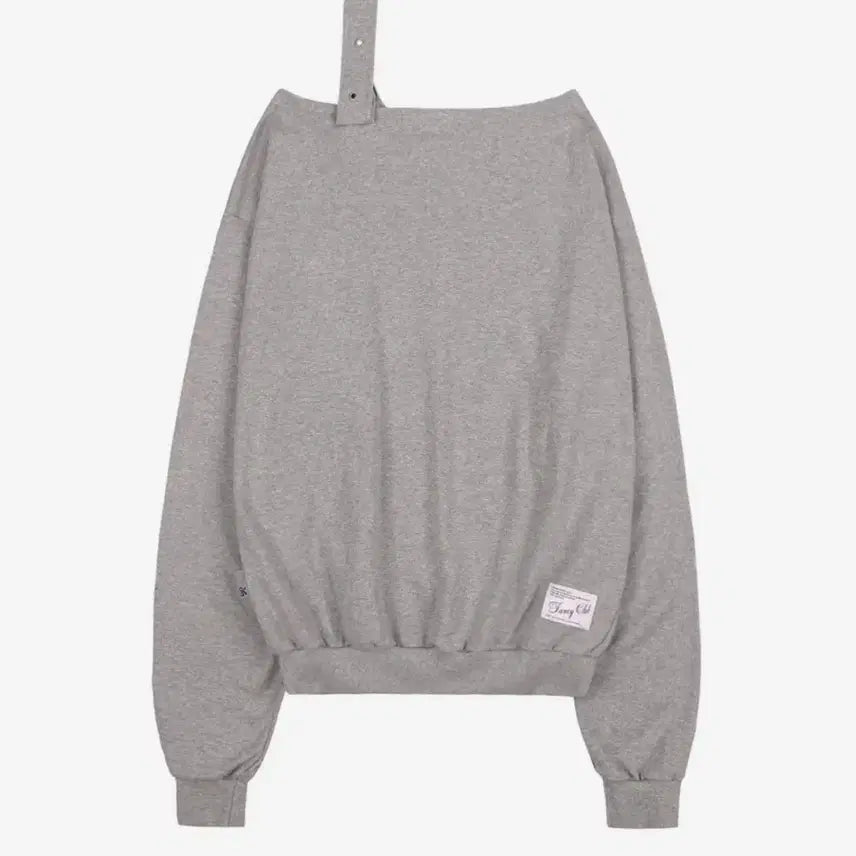[SOLD OUT] (텍O 새상품) 팬시클럽 원숄더 버클 스웻셔츠 멜란지