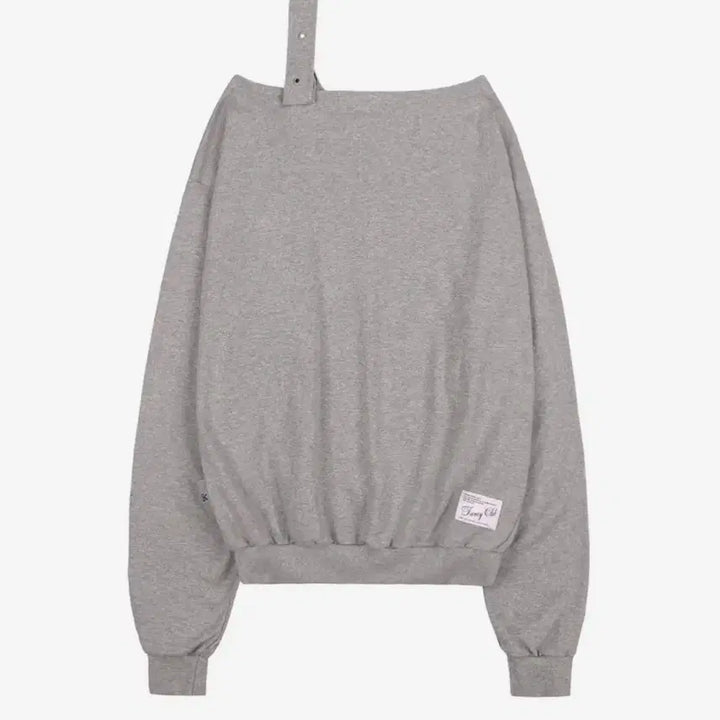 [SOLD OUT] (텍O 새상품) 팬시클럽 원숄더 버클 스웻셔츠 멜란지