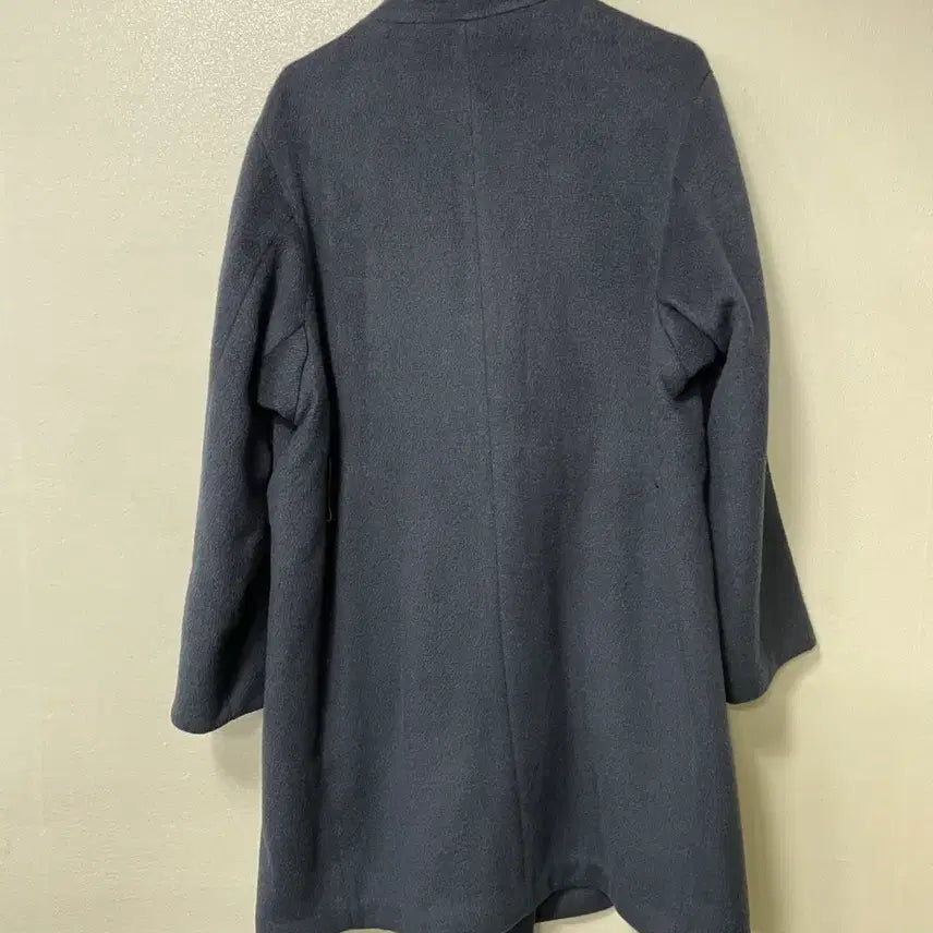 [BUNJANG] IZZAT BABA Navy Angora Coat / 빈티지구 IZZAT BABA 아이잗 네이비 모 앙고라 코트