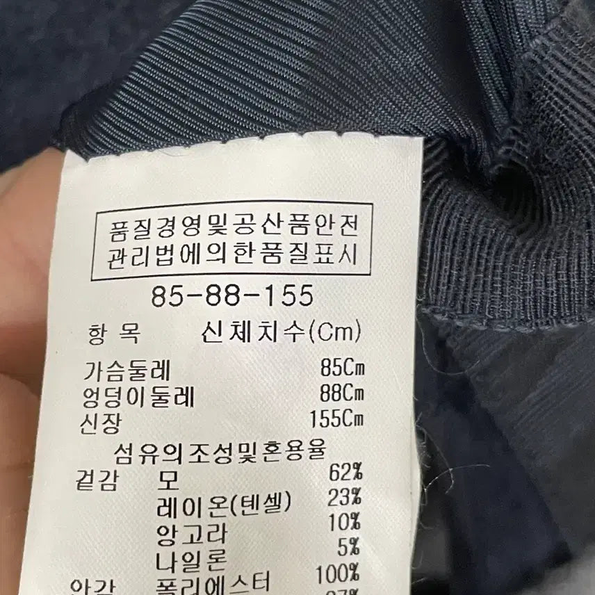 [BUNJANG] IZZAT BABA Navy Angora Coat / 빈티지구 IZZAT BABA 아이잗 네이비 모 앙고라 코트