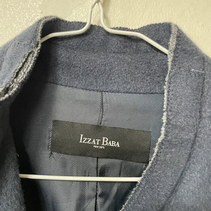 [BUNJANG] IZZAT BABA Navy Angora Coat / 빈티지구 IZZAT BABA 아이잗 네이비 모 앙고라 코트