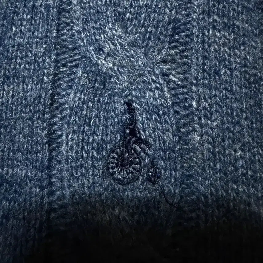 [BUNJANG] Beanpole Wool Half-Zip Knit Sweater / [L,100]빈폴 울 반집업 니트 스웨터 블루