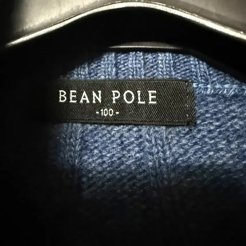 [BUNJANG] Beanpole Wool Half-Zip Knit Sweater / [L,100]빈폴 울 반집업 니트 스웨터 블루