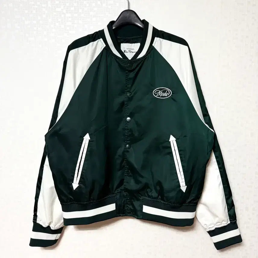 [BUNJANG] Ben Sherman Satin Varsity Jacket / [S,90]벤셔먼 새틴 바시티 자켓 블루종