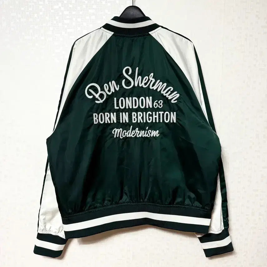 [BUNJANG] Ben Sherman Satin Varsity Jacket / [S,90]벤셔먼 새틴 바시티 자켓 블루종