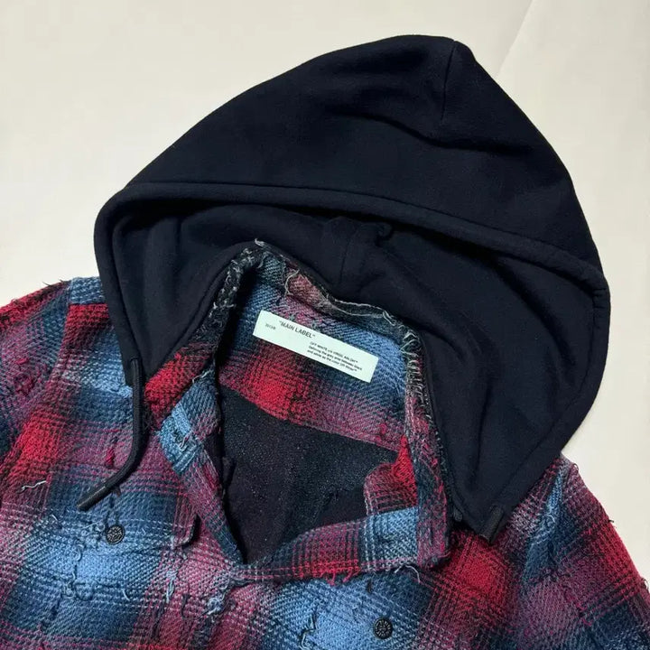 [BUNJANG] Off-White Hooded Shirt Jacket / (상태AA,판매80) 오프화이트 슈가착용 후드 셔츠쟈켓100