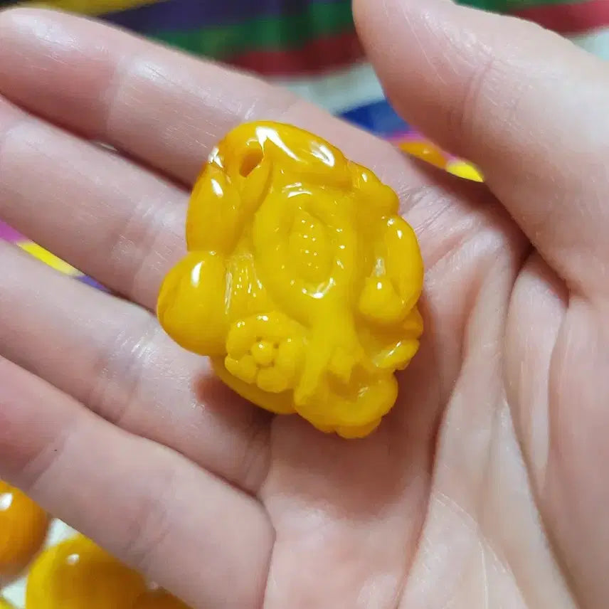[SOLD OUT] 천연 밀화호박 마고자단추세트
