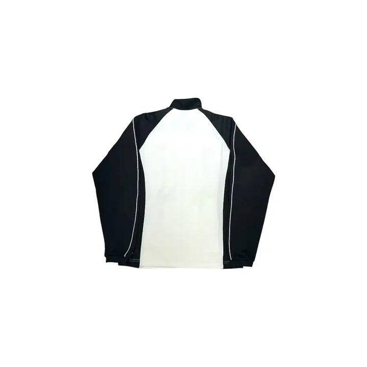 [BUNJANG] Reebok Old School Oversized Track Top Jersey / 리복 올드스쿨 오버핏 화이트 블랙 배색 트랙탑 져지 L