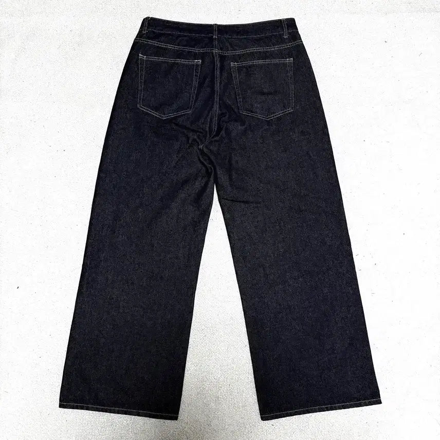 [BUNJANG] Ulifeg Wide Raw Denim Jeans / [34]유라이프지 노멀 와이드 생지 데님 팬츠 청바지