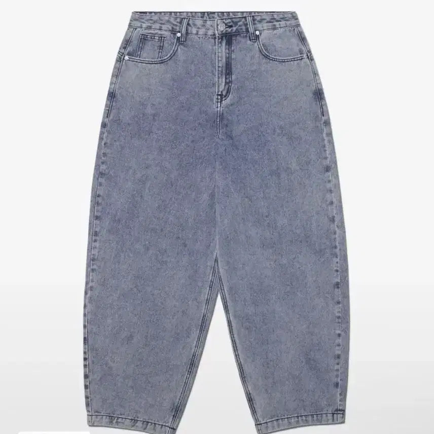 [BUNJANG] No Manual Raw Vision Denim Pants - White Blue / 노매뉴얼) RAW VISION DENIM PANTS - WHITE BLU