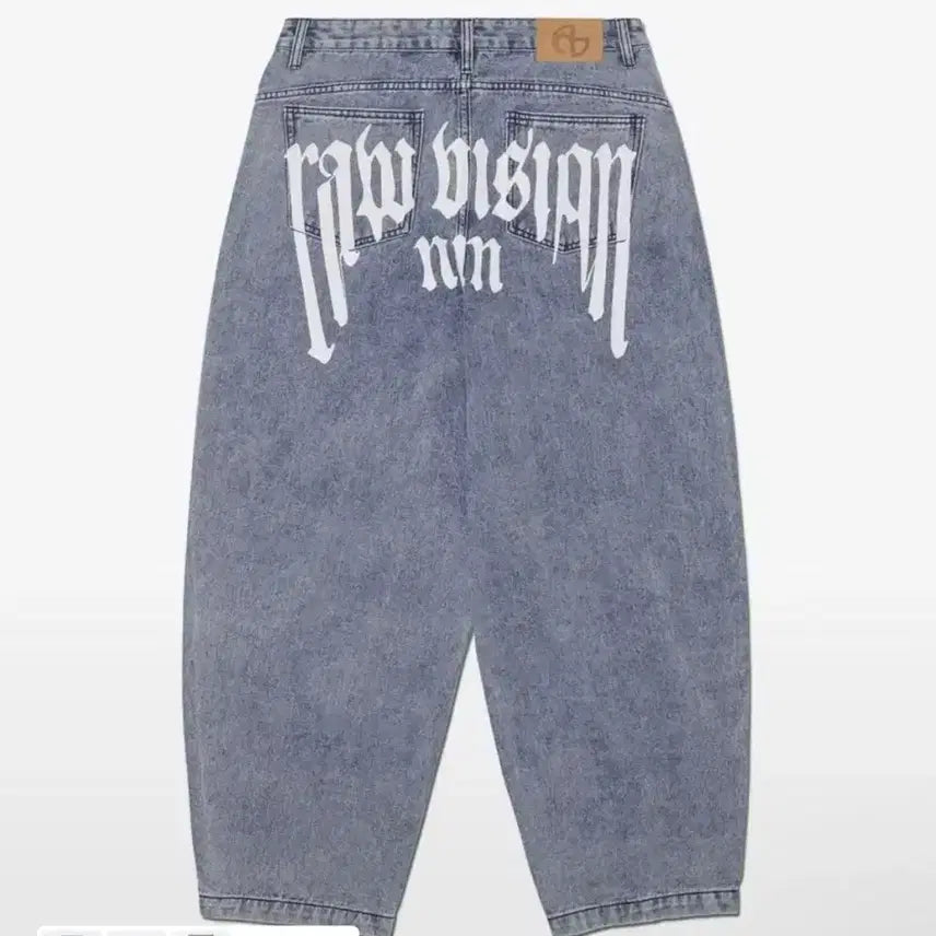 [BUNJANG] No Manual Raw Vision Denim Pants - White Blue / 노매뉴얼) RAW VISION DENIM PANTS - WHITE BLU