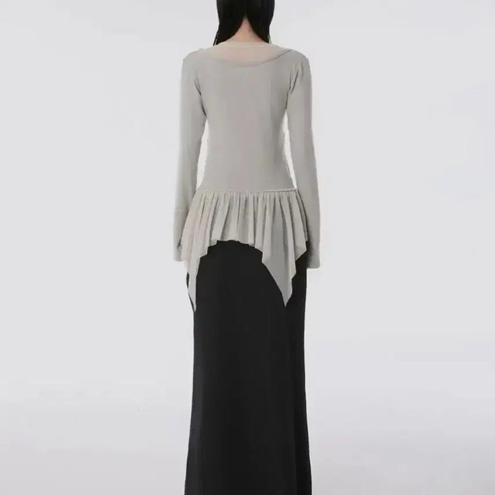 [BUNJANG] Flareup Layered Lace Frill Long Sleeve / [플레어업] Layered Lace Frill Long Sleeve (F