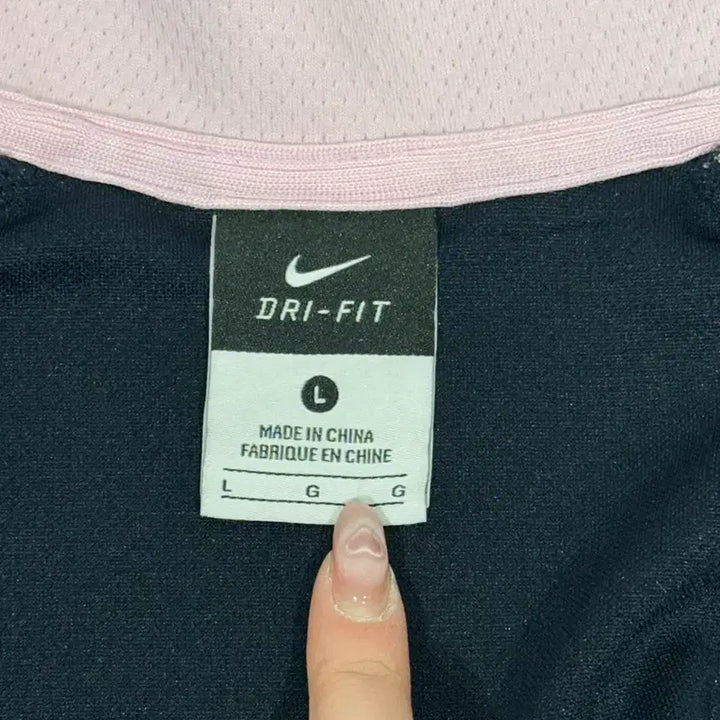 [BUNJANG] Nike Navy Pink White Track Top Jersey L / 나이키 네이비 딸기우유 핑크 화이트 사이드 라인 트랙탑 져지 L