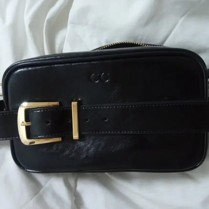 [BUNJANG] CC Leather Belt Bag Mini Crossbody / 새상품/CC 블랙 레더 벨트백 미니 크로스백