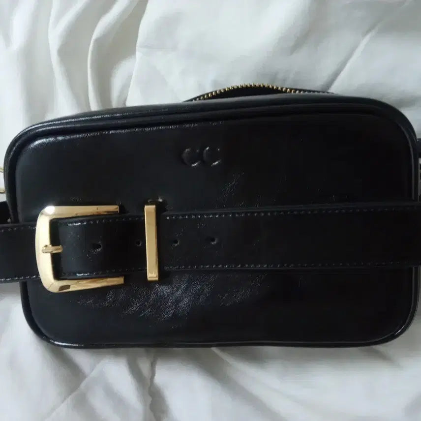[BUNJANG] CC Leather Belt Bag Mini Crossbody / 새상품/CC 블랙 레더 벨트백 미니 크로스백