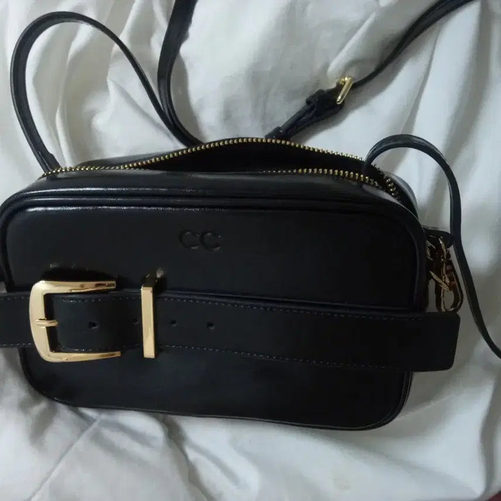 [BUNJANG] CC Leather Belt Bag Mini Crossbody / 새상품/CC 블랙 레더 벨트백 미니 크로스백