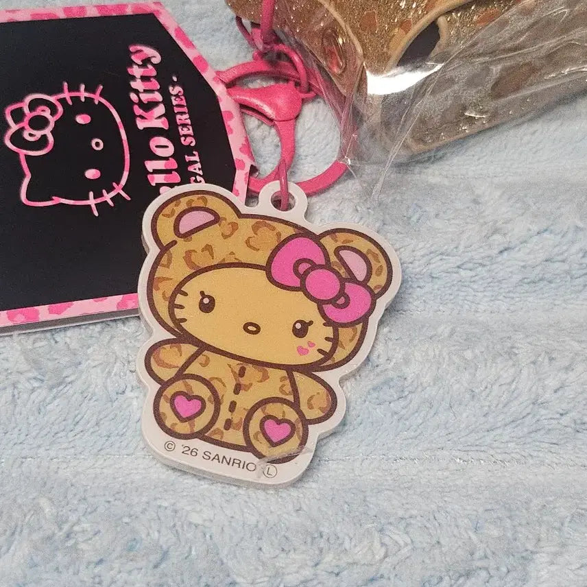 [BUNJANG] Sanrio Hello Kitty Gya-ru Series Brown Ver. Bag Charm Multi-Case Keyring / 산리오 헬로키티 갸루시리즈 백참 멀티케이스 키링 (브라운 ver)