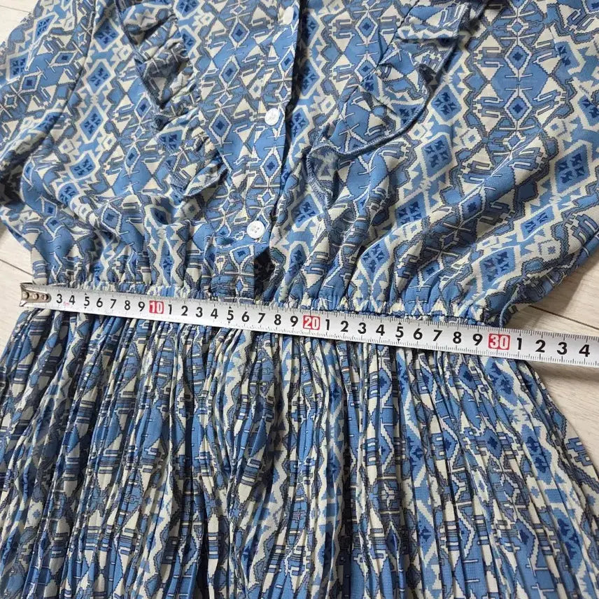 [SOLD OUT] 샤틴 정가318000 패턴 플리츠 롱 원피스