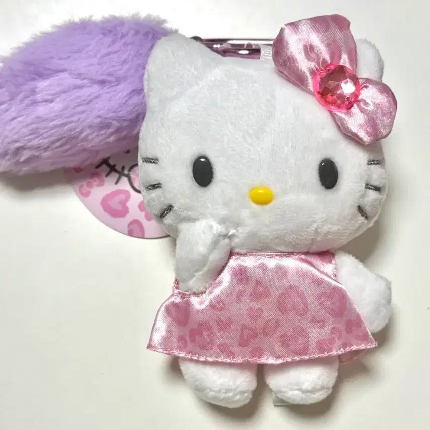 [BUNJANG] Hello Kitty Gyaru Pink Dress Keyring Doll / 일본정품) 헬로키티 인형 키링 갸루 핑크 드레스