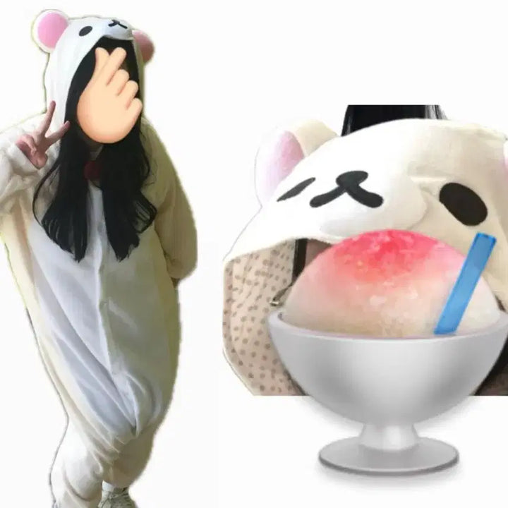 [BUNJANG] San-X Korilakkuma Pajamas Costume / 코리락쿠마 정품 잠옷 파자마 캐릭터 인형옷 졸업사진 대여 산엑스 리락쿠마