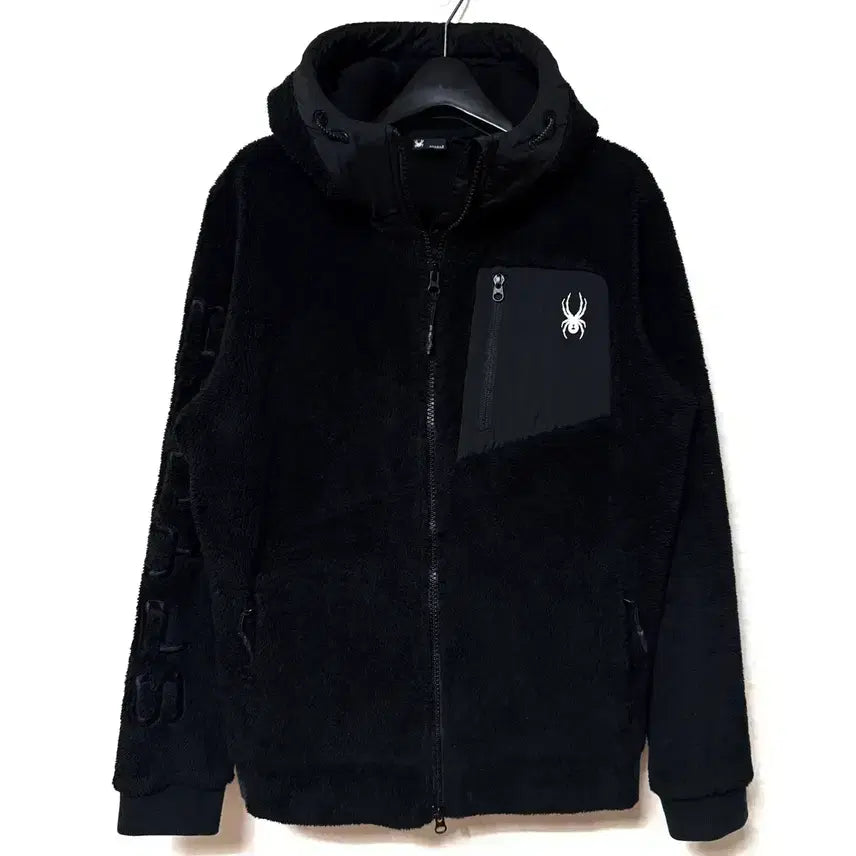 [BUNJANG] Spider Fleece Zip-Up Jacket Black / [M,95]스파이더 후리스 플리스 집업 자켓 블랙