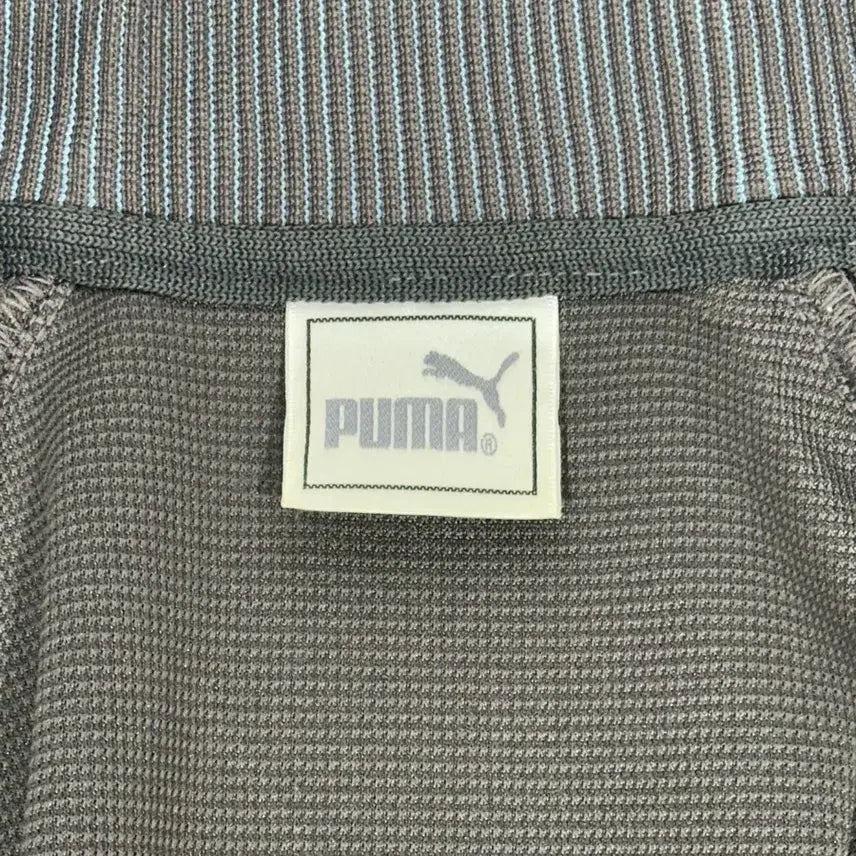 [BUNJANG] Puma Charcoal Oversized Logo Track Top Jacket M / 푸마 차콜 오버핏 로고 올드스쿨 트랙탑 져지 M