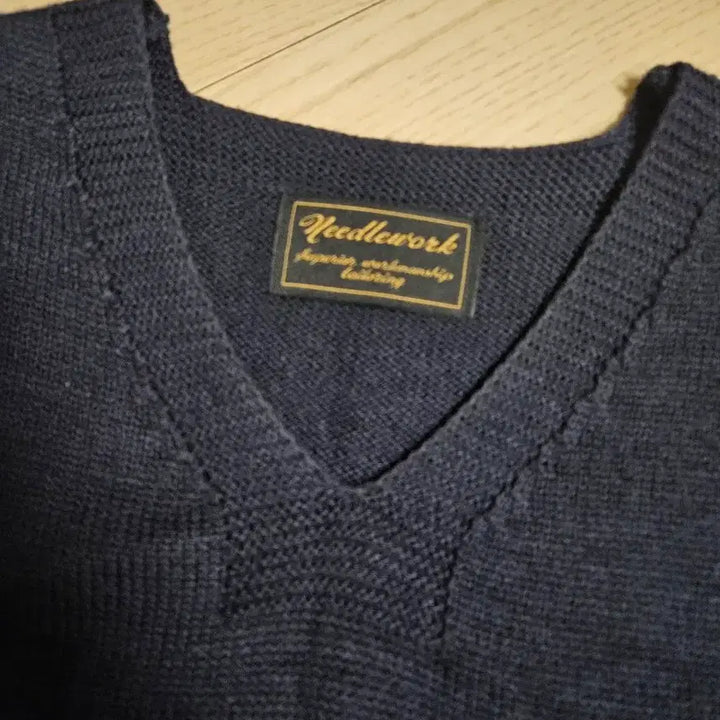[BUNJANG] Needlework Military Knit Vest / 니들워크 밀리터리 니트베스트